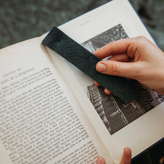 Botanical Leather Bookmarks, alternate view