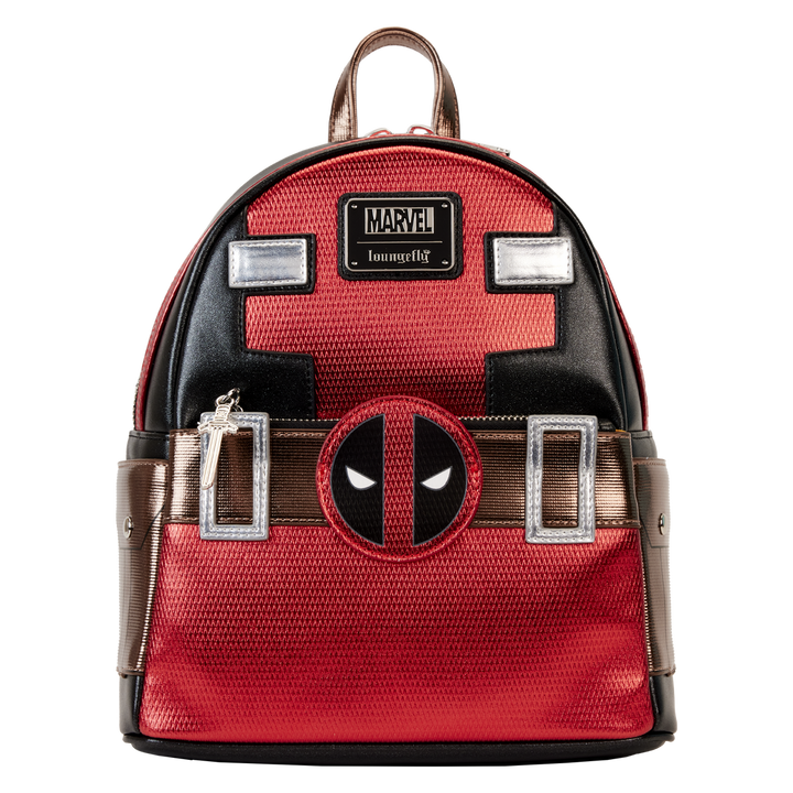 Loungefly Marvel Deadpool Metallic Cosplay Mini Backpack