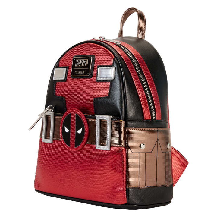 Loungefly Marvel Deadpool Metallic Cosplay Mini Backpack