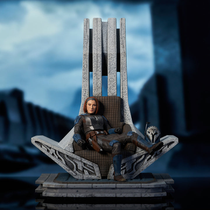 Star Wars The Mandalorian Premier Collection Bo-Katan on Throne 1/7 Scale Limited Edition Statue