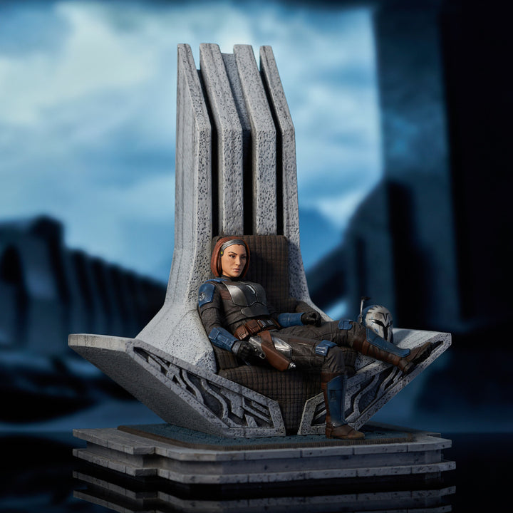 Star Wars The Mandalorian Premier Collection Bo-Katan on Throne 1/7 Scale Limited Edition Statue
