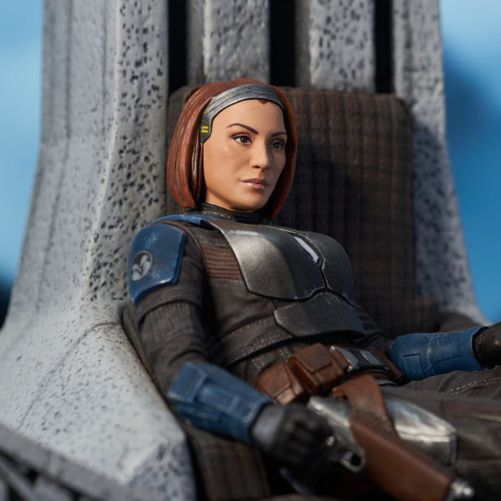 Star Wars The Mandalorian Premier Collection Bo-Katan on Throne 1/7 Scale Limited Edition Statue