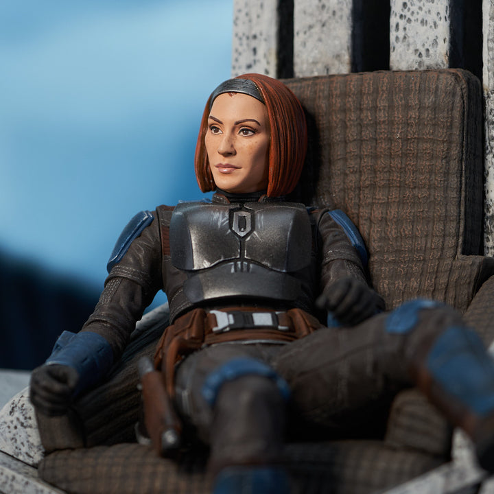 Star Wars The Mandalorian Premier Collection Bo-Katan on Throne 1/7 Scale Limited Edition Statue