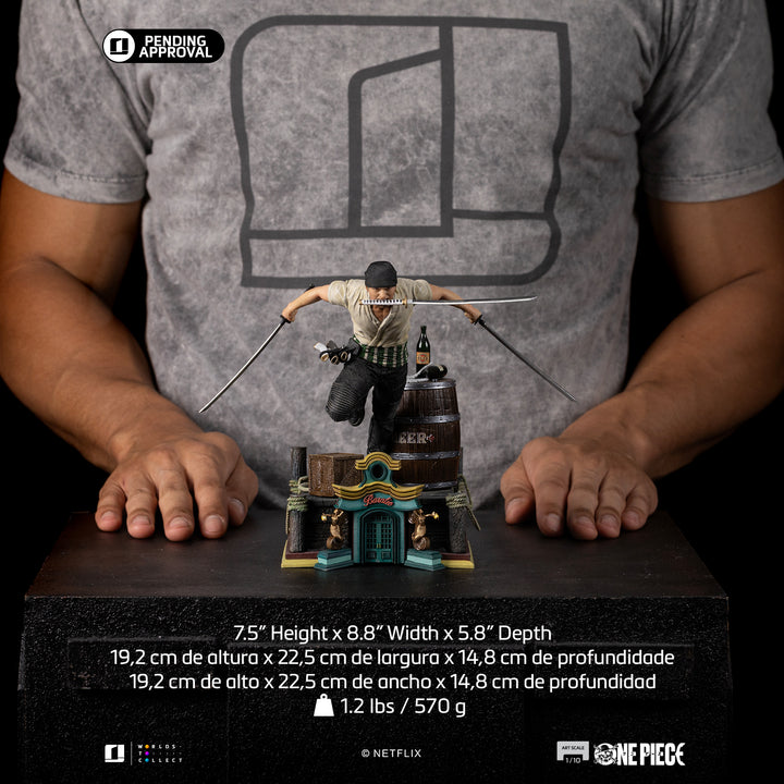 Iron Studios One Piece (Netflix) Roronoa Zoro 1/10 Art Scale Limited Edition Statue