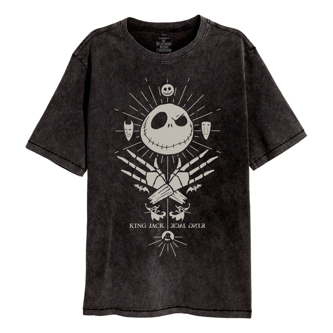 Nightmare Before Christmas Mystic Jack Acid Wash T-Shirt