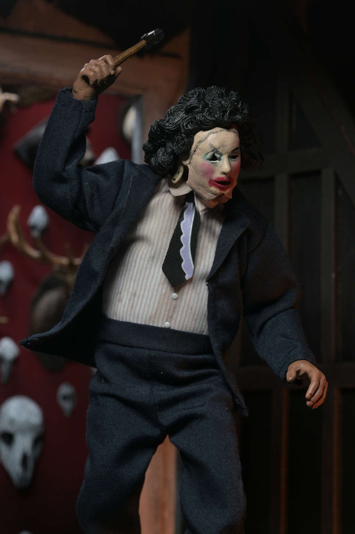 Texas Chainsaw Massacre: Leatherface with Pretty Woman Mask 8” Clothed Figure (Pre-Order July 2026)
