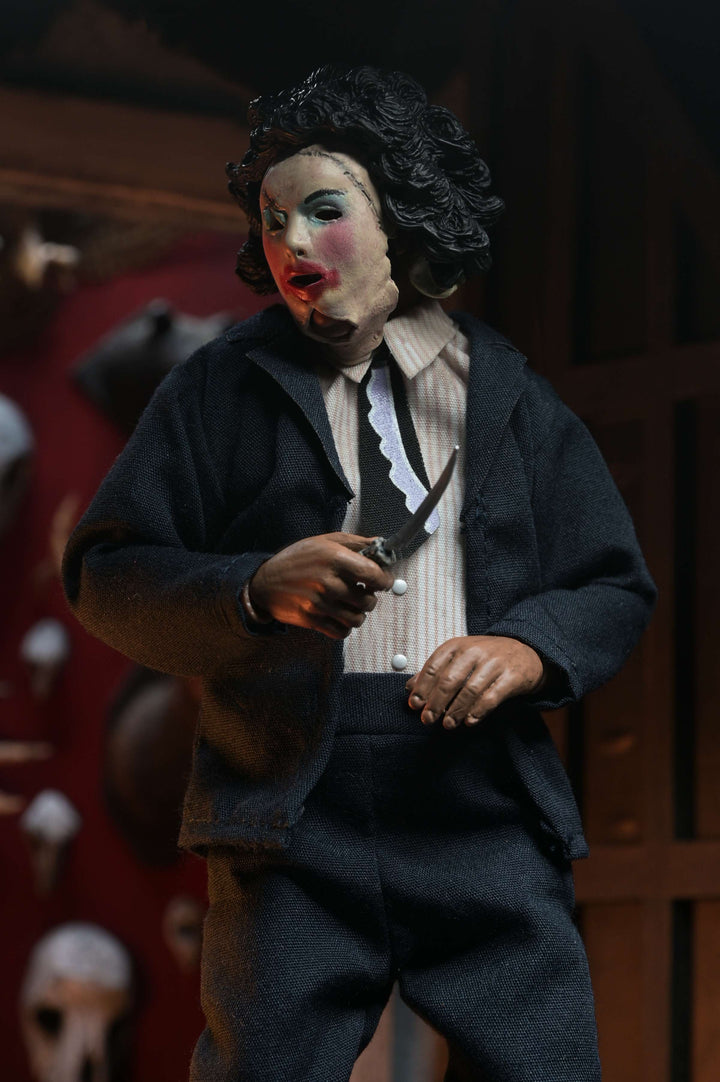 Texas Chainsaw Massacre: Leatherface with Pretty Woman Mask 8” Clothed Figure (Pre-Order July 2026)