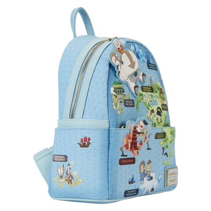 Loungefly Avatar The Last Airbender Map of the Four Nations Mini Backpack