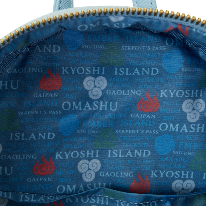 Loungefly Avatar The Last Airbender Map of the Four Nations Mini Backpack
