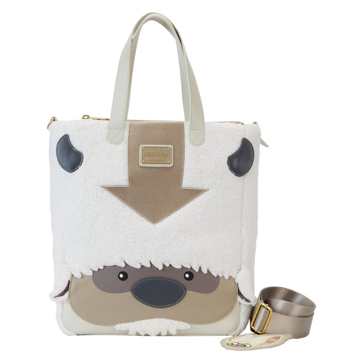 Loungefly Avatar The Last Airbender Appa Cosplay Plush Tote Bag with Momo Charm
