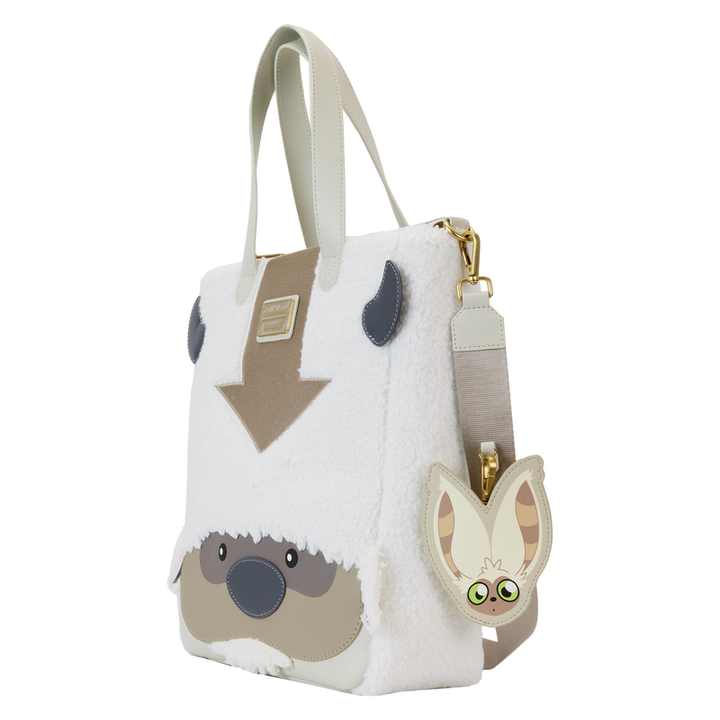 Loungefly Avatar The Last Airbender Appa Cosplay Plush Tote Bag with Momo Charm
