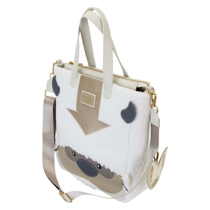 Loungefly Avatar The Last Airbender Appa Cosplay Plush Tote Bag with Momo Charm
