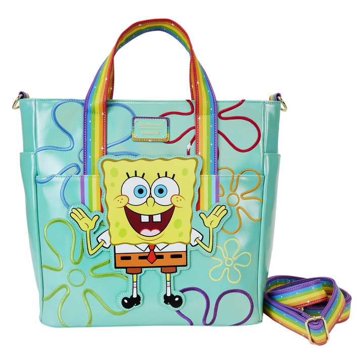 Loungefly Nickelodeon Spongebob 25th Anniversary Imagination Convertible Tote Bag