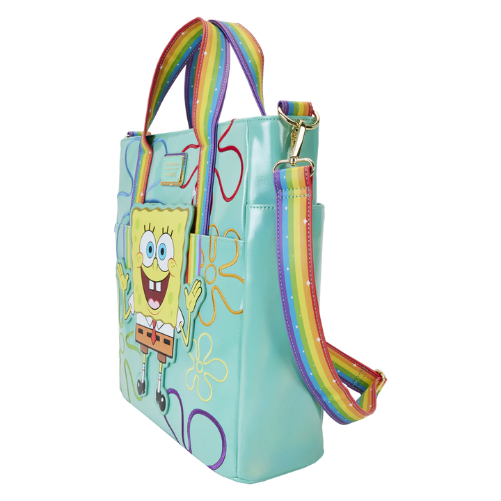 Loungefly Nickelodeon Spongebob 25th Anniversary Imagination Convertible Tote Bag