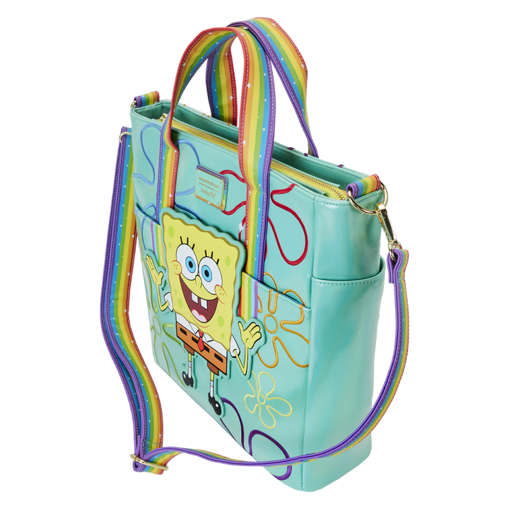 Loungefly Nickelodeon Spongebob 25th Anniversary Imagination Convertible Tote Bag
