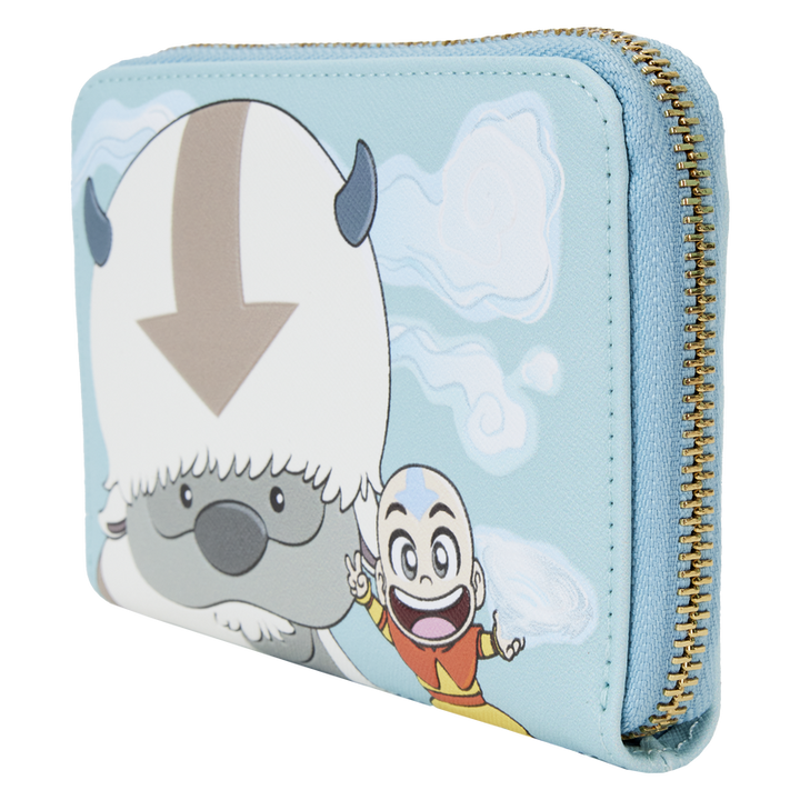 Loungefly Avatar The Last Airbender Aang, Appa, & Momo Zip Around Wallet