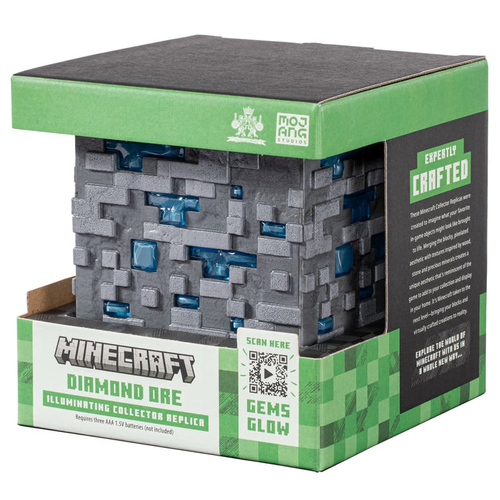 Official Minecraft Diamond Ore Illuminating Collector Replica