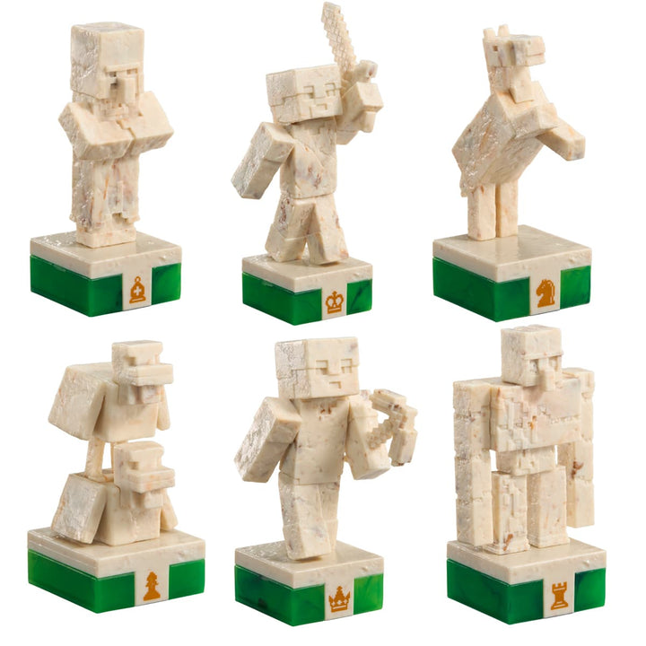 Official Minecraft Chess Set Overworld Heroes vs. Hostile Mobs