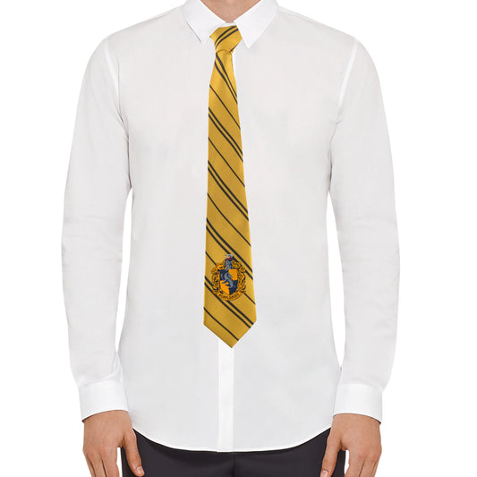 Adults Woven Crest Hufflepuff Tie