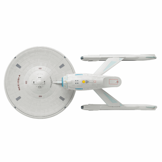 U.S.S. Enterprise NCC-1701-A (Constitution-class refit) XL EDITION Die-cast Model Ship (Eaglemoss / Star Trek, alternate view