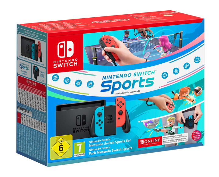 Nintendo Switch Neon Red/Blue Switch Sports & FREE 12-Month Nintendo Switch Online Membership