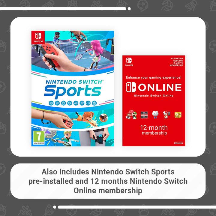Nintendo Switch Neon Red/Blue Switch Sports & FREE 12-Month Nintendo Switch Online Membership