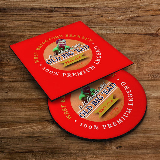 Nottingham Clough - Football Coaster - Square Or Circle, alternate view