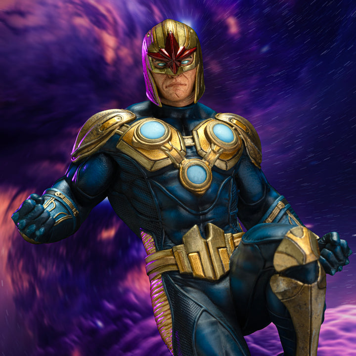 Iron Studios The Infinity Gauntlet Battle Diorama Series Nova 1/10 Art Scale Limited Edition Statue