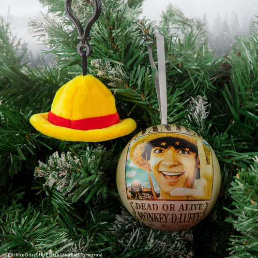 One Piece Straw Hat Plush Keychain
