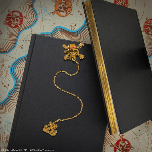 One Piece Luffy Jolly Roger Chain Bookmark, alternate view