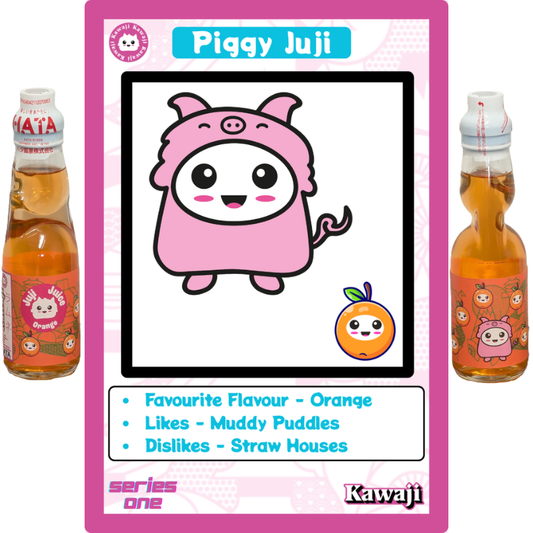 Juji Juice - Orange Flavour Ramune, alternate view