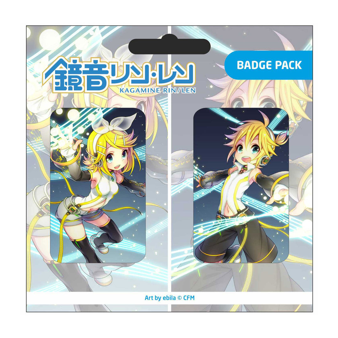 Vocaloid Kagamine Rin & Len Illustrated by Ebila Badge Pack