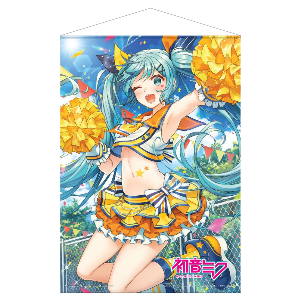 Hatsune Miku Cheerleader Summer Wall Scroll Tapestry