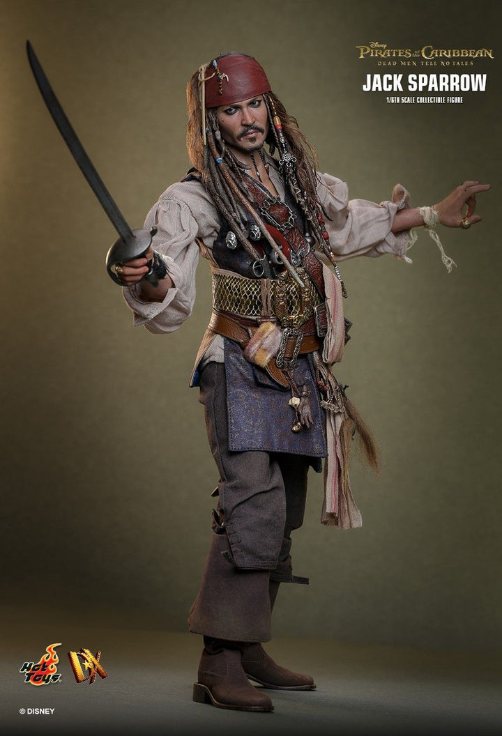 Hot Toys Pirates of the Caribbean Dead Men Tell No Tales Captain Jack Sparrow 1/6th Scale Figure