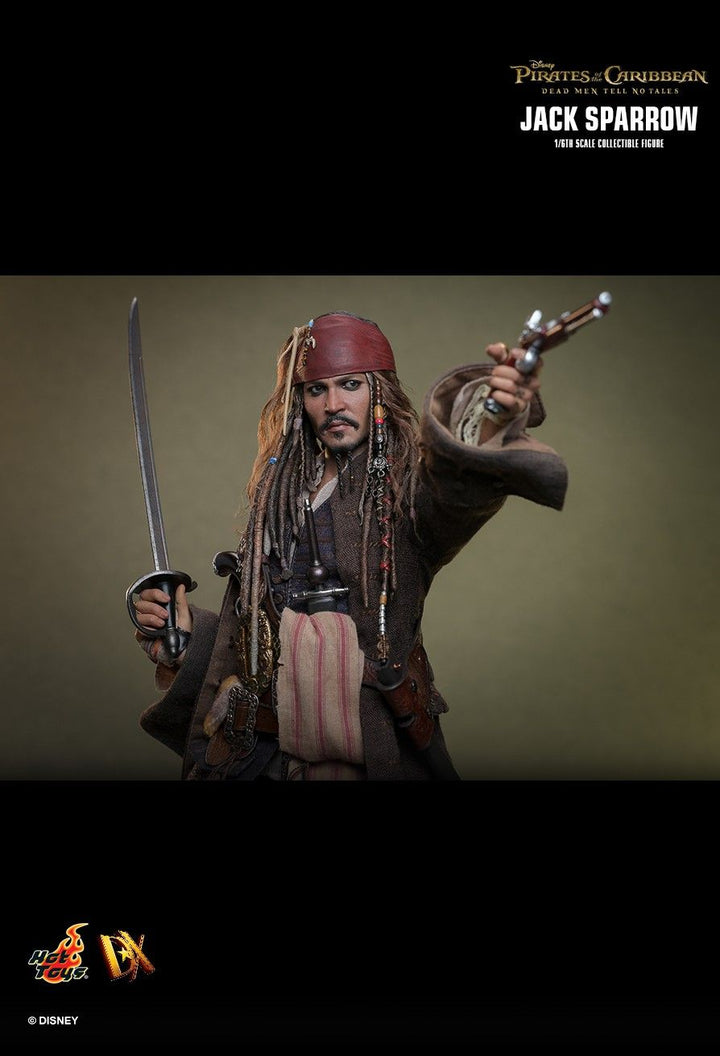 Hot Toys Pirates of the Caribbean Dead Men Tell No Tales Captain Jack Sparrow 1/6th Scale Figure