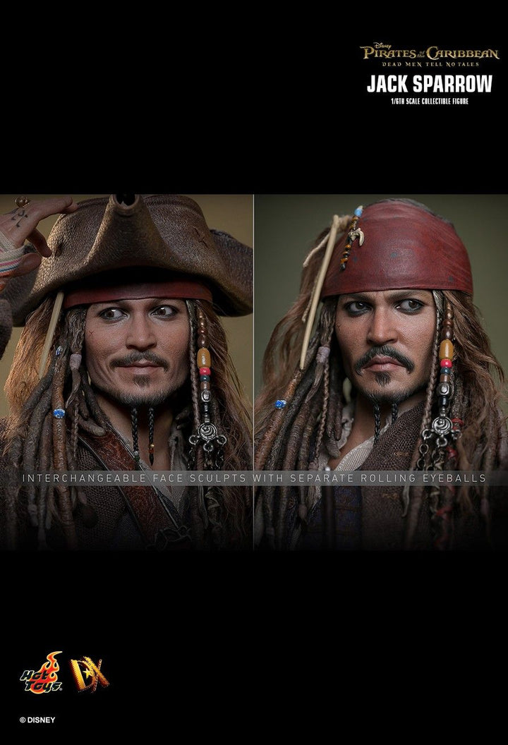 Hot Toys Pirates of the Caribbean Dead Men Tell No Tales Captain Jack Sparrow 1/6th Scale Figure
