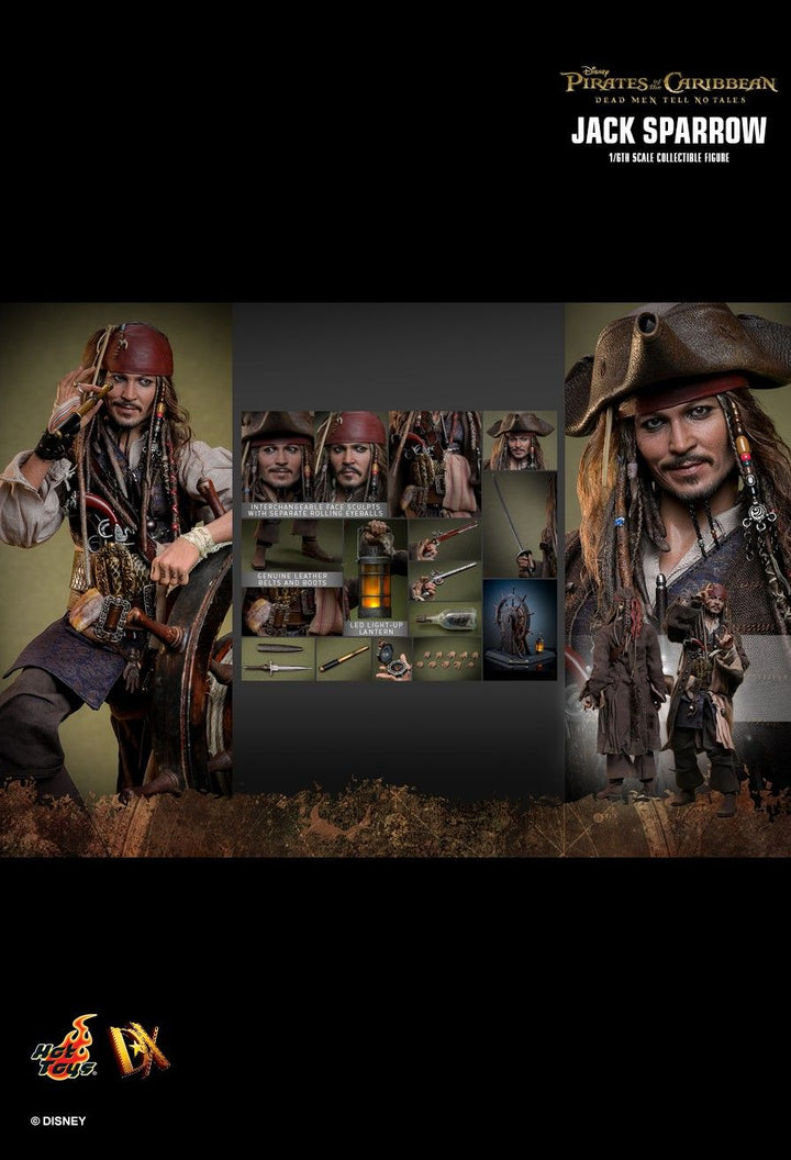 Hot Toys Pirates of the Caribbean Dead Men Tell No Tales Captain Jack Sparrow 1/6th Scale Figure