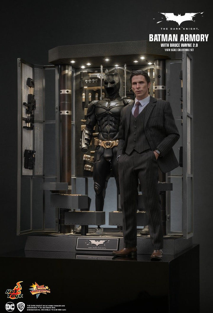 Hot Toys Batman Armory with Bruce Wayne (2.0) 1/6 Scale Set