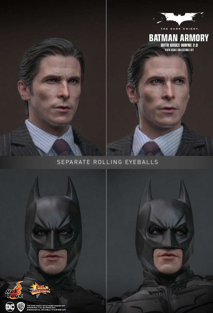 Hot Toys Batman Armory with Bruce Wayne (2.0) 1/6 Scale Set