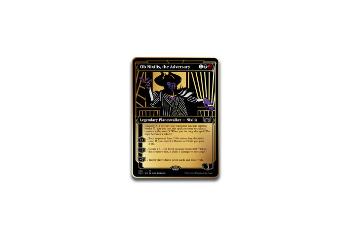 Magic The Gathering Ob Nixilis the Adversary New Capenna PMTG037 Pin