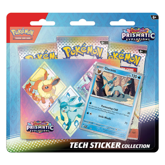 Pokémon TCG: Scarlet & Violet 8.5 – Prismatic Evolutions - Tech Sticker Collection- Assorted Display - image 2