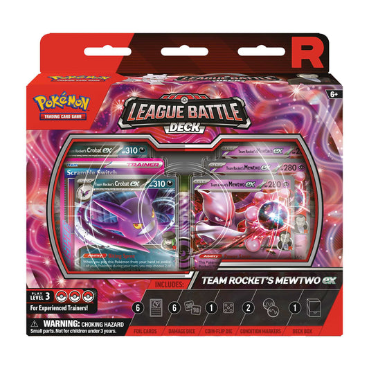 Pokémon TCG: Team Rocket's Mewtwo ex League Battle Decks - Case of 6 - image 2