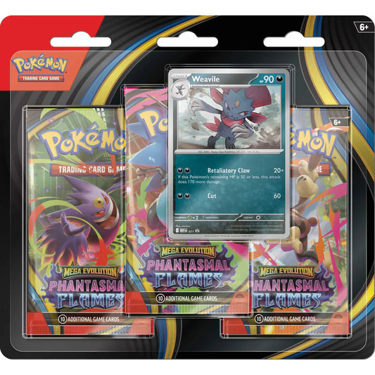Pokemon TCG: Mega Evolution Phantasmal Flames - 3 Pack, alternate view