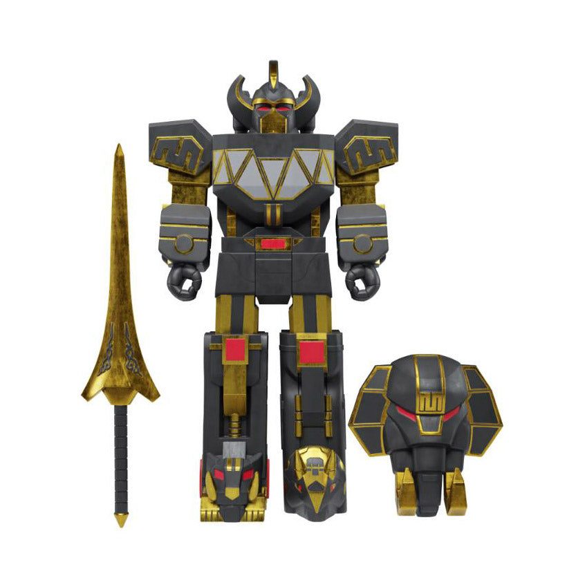Power Rangers Megazord Black and Gold ReAction Figure