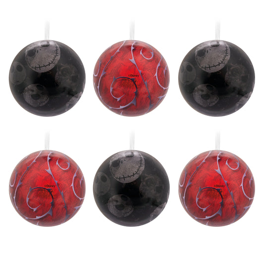 The Nightmare Before Christmas Tin Bauble Christmas Ornaments, Pack of 12