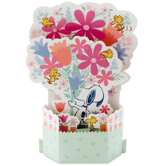 Musical & Light Up Mother's Day Card - 3D Pop-Up PEANUTS™ SNOOPY Design