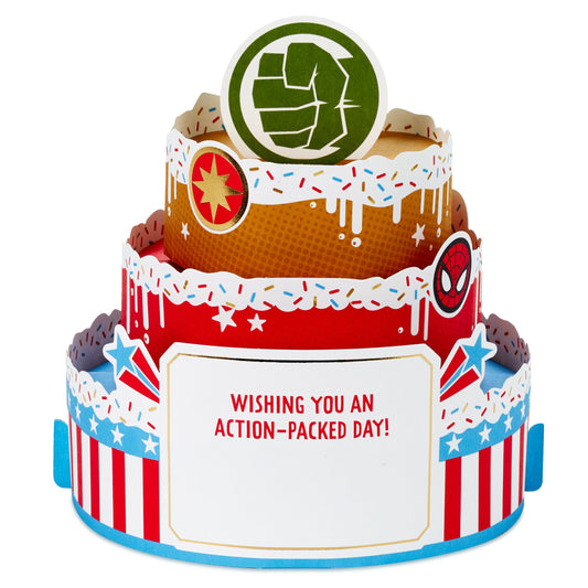 MARVEL Avengers Paper Wonder Collection 3D Pop-Up Birthday Card