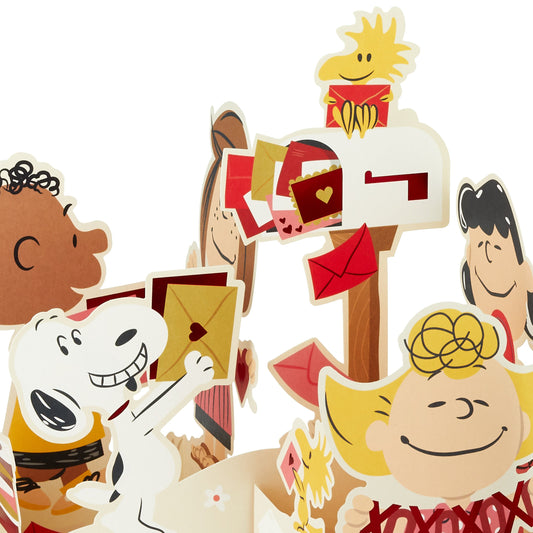 Valentine's Day Card - 3D & Pop Up PEANUTS™ Gang & Love Letters Design