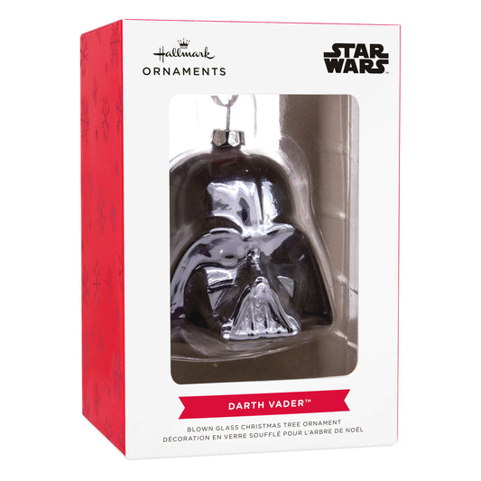 Star Wars™ Glass Ornament - Darth Vader Helmet