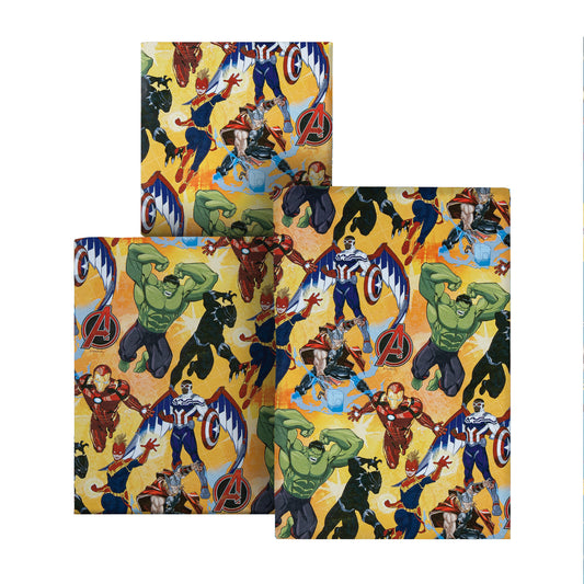 6M Any Occasion Wrapping Paper - 3 x 2M Rolls in 1 MARVEL Avengers Design